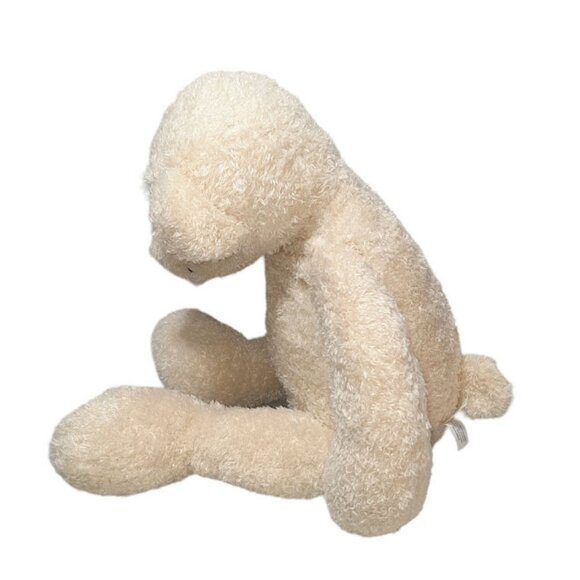 2005 Animal Adventure Cream Bear Plush BeanBag Stuffed Toy 18" - Picture 3 of 7